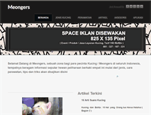 Tablet Screenshot of meongers.com